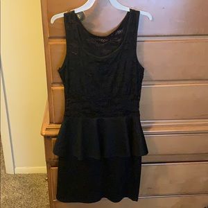 Little black peplum dress